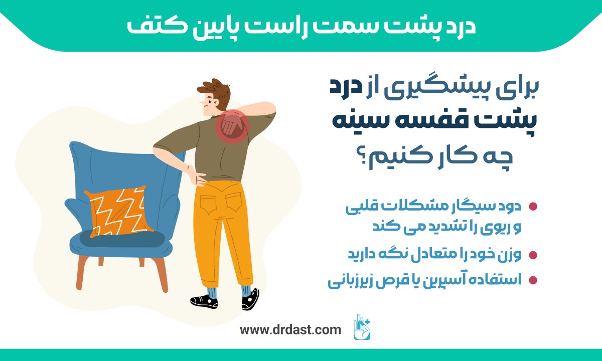 برای پیشگیری از درد پشت قفسه سینه چه کار کنیم؟