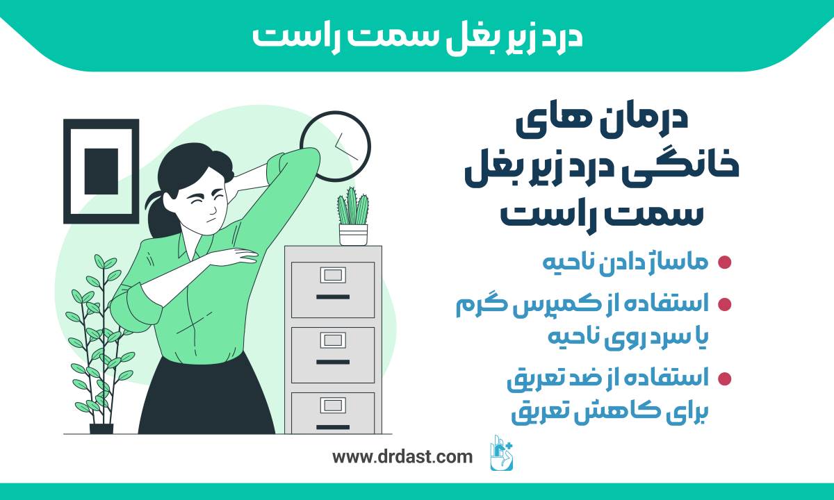 درمان های خانگی درد زیر بغل سمت راست